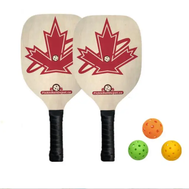 Game Toy Wooden Beach Tennis Pickleball Paddle Rackets Sets