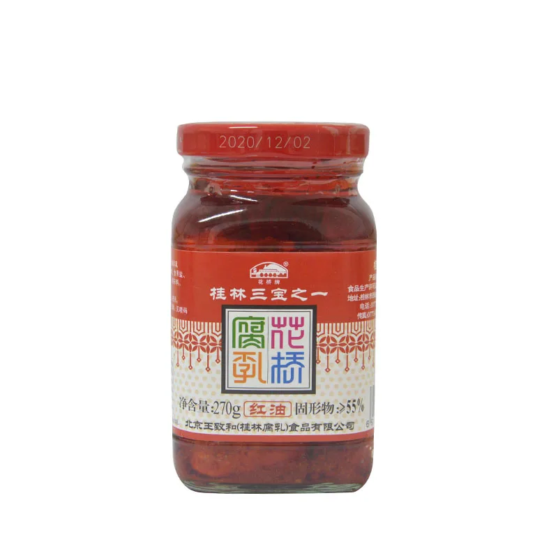 
Huaqiao red chili oil fermented beancurd 270g 