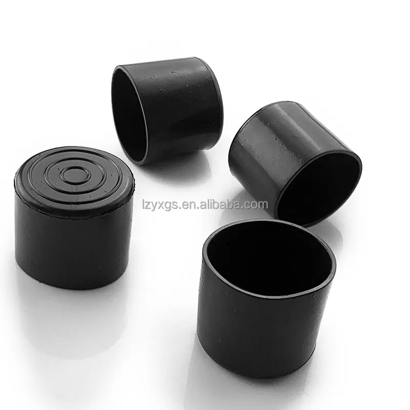28MM round Factory cheap price NBR EPDM customize anti- slip round black silicone rubber table feet caps chair leg protectors