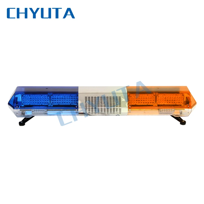 Led flashing rotator car emergency light bars 47 inch for vehicle warning led strobe work lights bar with siren 12v 24v