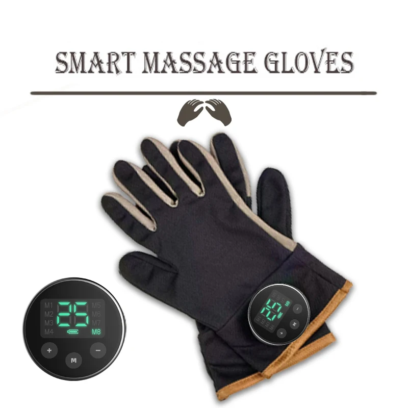 Electric Pulse Physiotherapy Massage Gloves For Body Pain Relief Meridian Dds Massager Tens Ems Hand Massager Therapy Machine