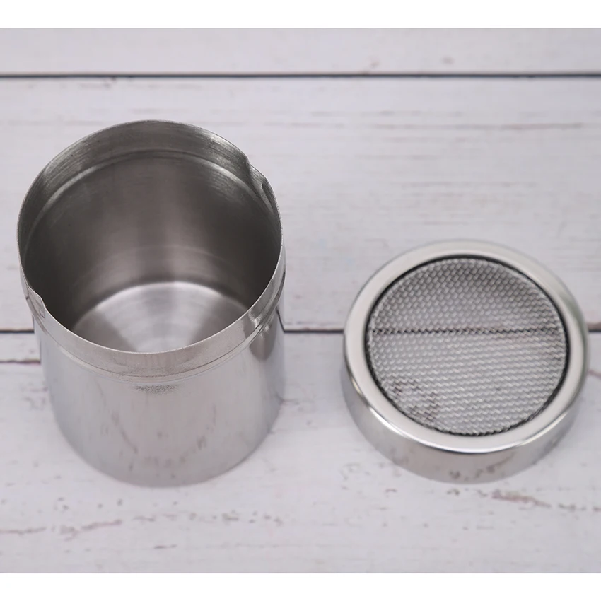 304 Stainless Steel Duster Fancy Coffee Duster Cocoa Powder and Cinnamon Powder Duster Mesh Screen