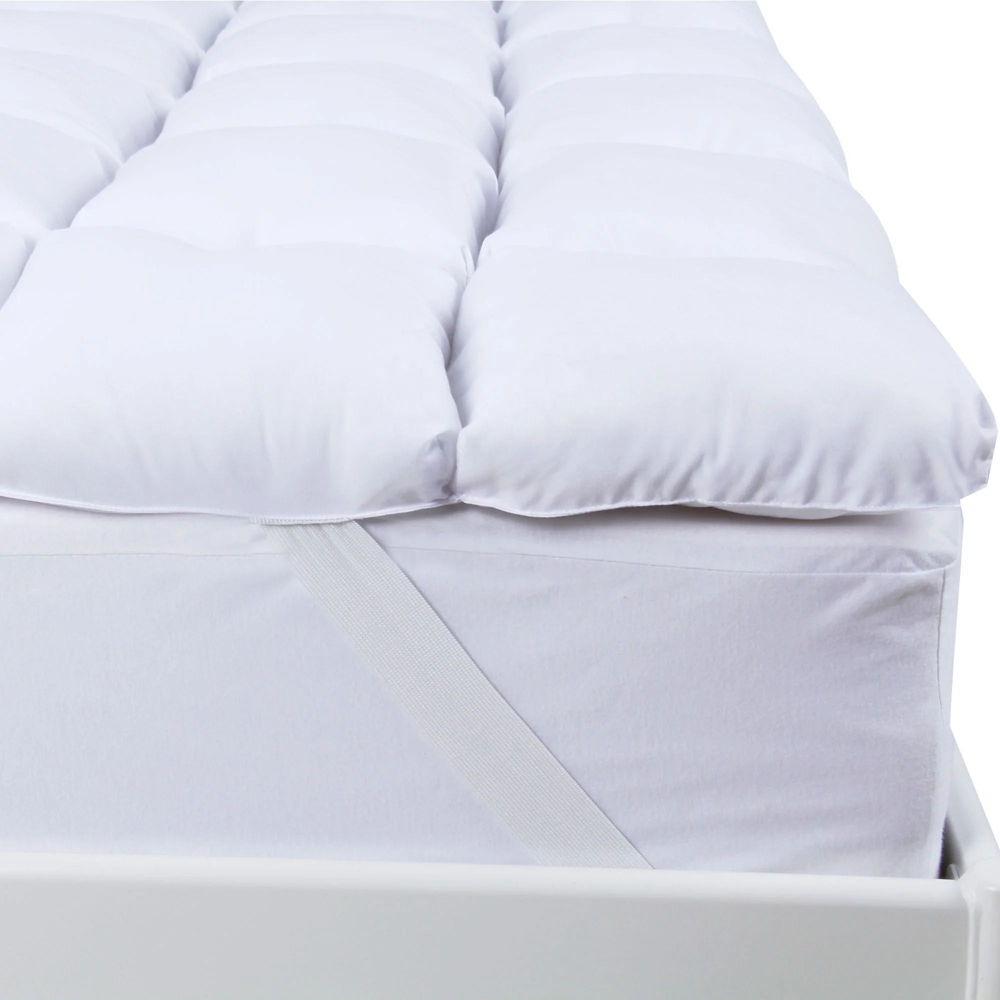 Hot Never go flat handmade baffle box & down alternative fiber mattress topper