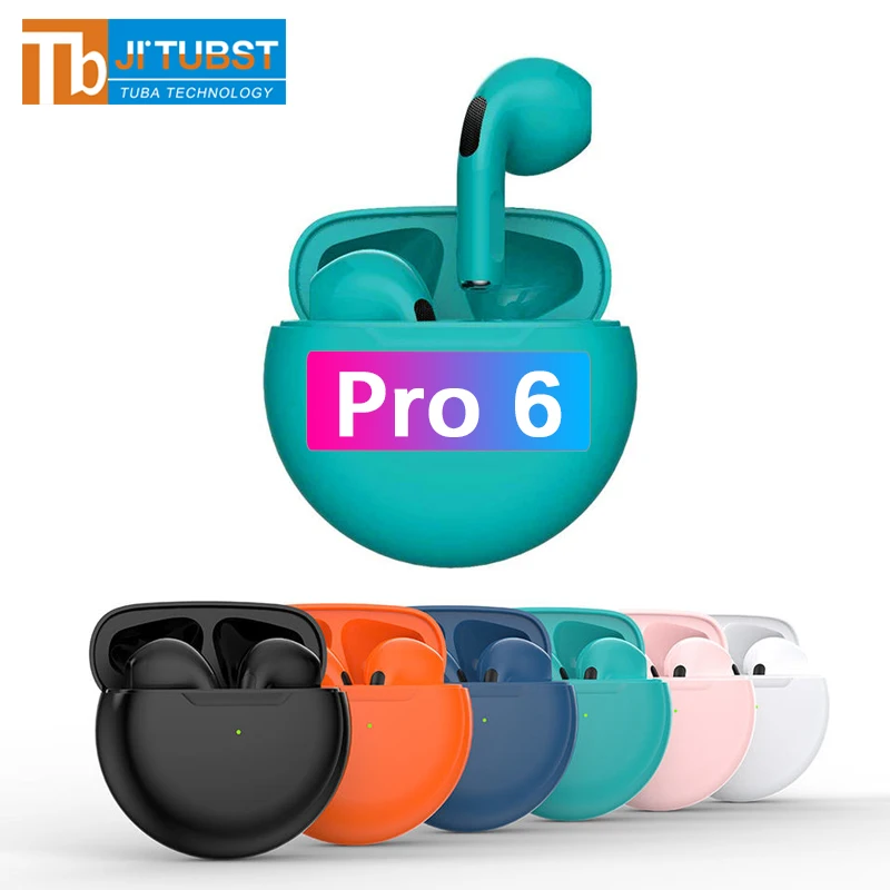 Горячая Распродажа Air TWS Pro6 наушники-вкладыши и наушники air гарнитура Type-C Электронные Наушники-вкладыши для телефона pro 6 4