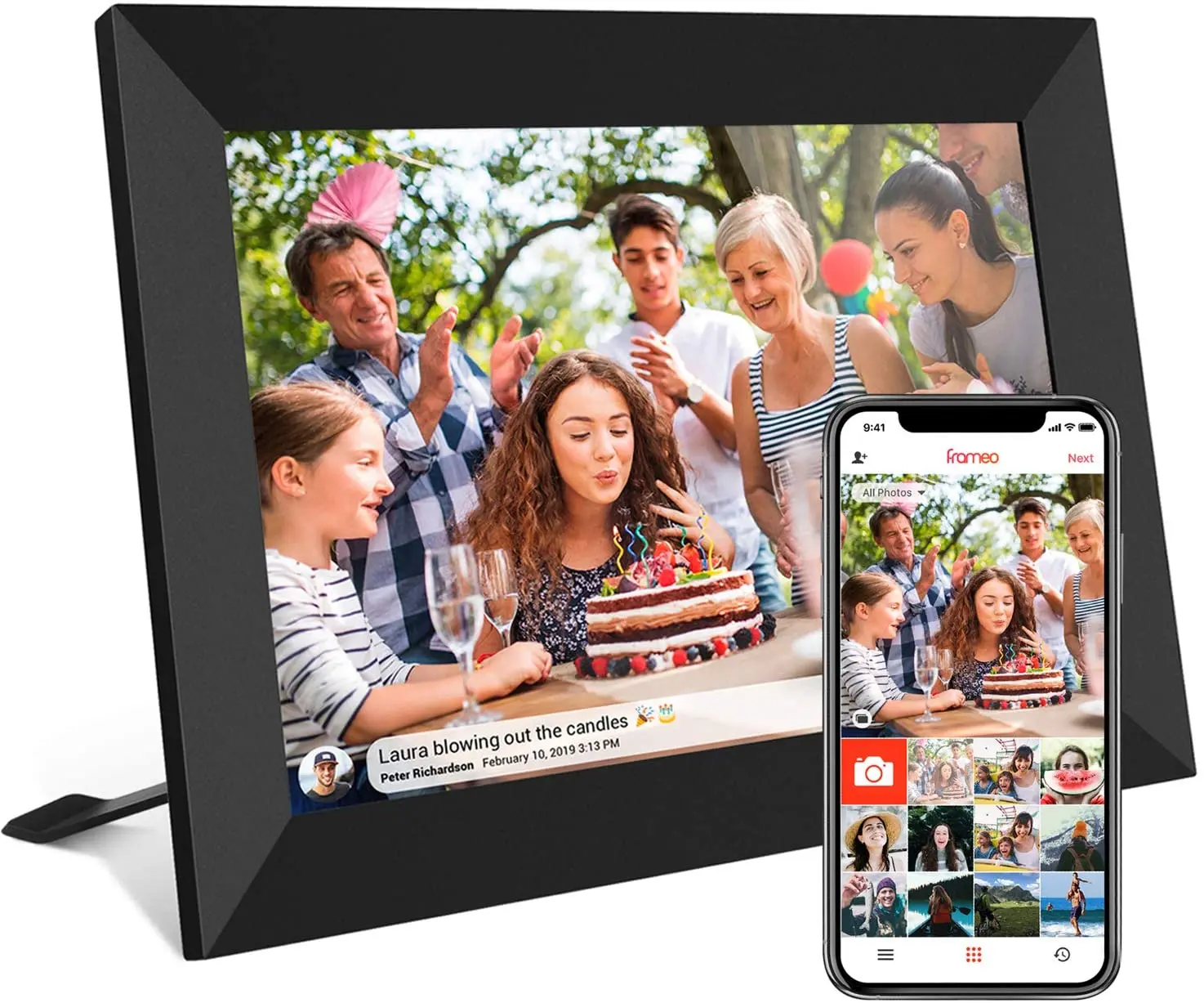 OEM lcd cardre photo family wifi mini 8 inch 10 inch plastic wall frame picture NFT display digital photo frame