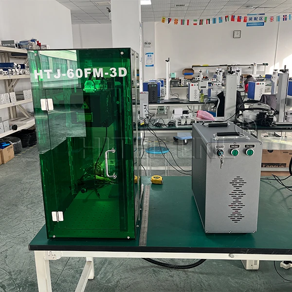 2.5D 3D fiber laser engraving 100W laser marking machine with EZCAD3 desktop fiber laser marking machine