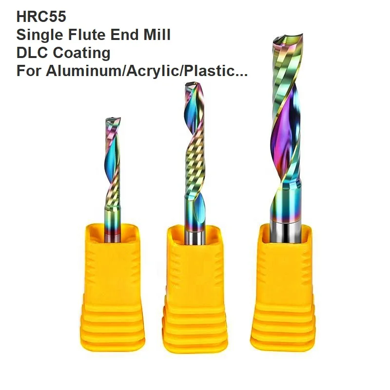 BK carbide CNC milling cutter single flute end mill for aluminum cnc tools endmills