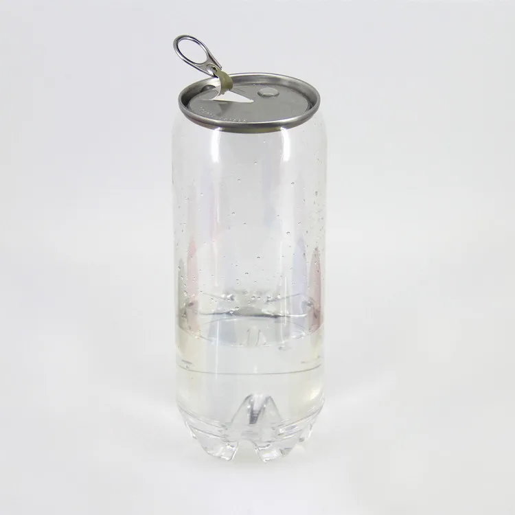  Пищевые прозрачные пластиковые банки для напитков с алюминиевой легко открывающейся крышкой