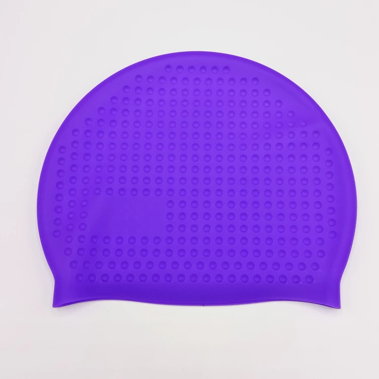 In Stock Silicone Swimming Hat Custom Logo Waterproof Swim Hat Bubble Hat for Water Sports