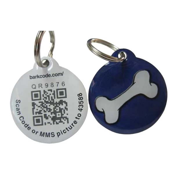 Personalized Rfid Pet Dog Tag Metal Qr Code Pet Tag Offset Printing Pet Id Tag For Dogs And Cats