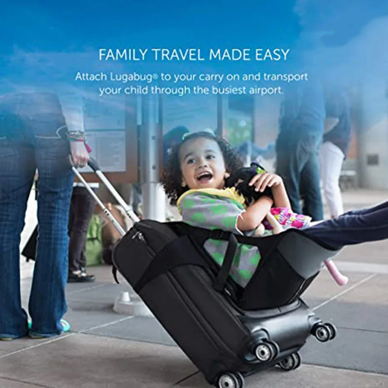 Travel Seat Child Carrier for Carry  On Luggage  Family Travel at Airport Made Easy