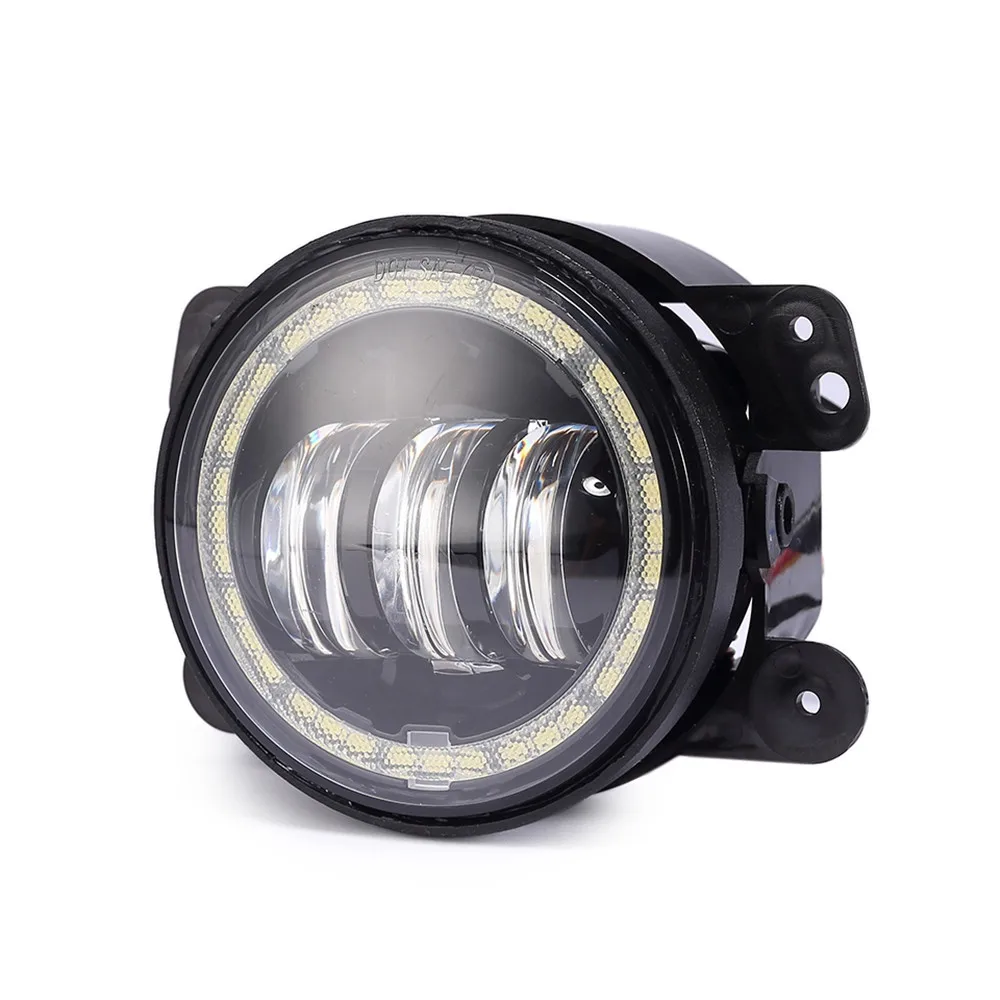 4 дюймов круглый rgb светодиодные противотуманные фары 30 Вт 6000 К Halo Кольцо DRL Off Road противотуманные огни
