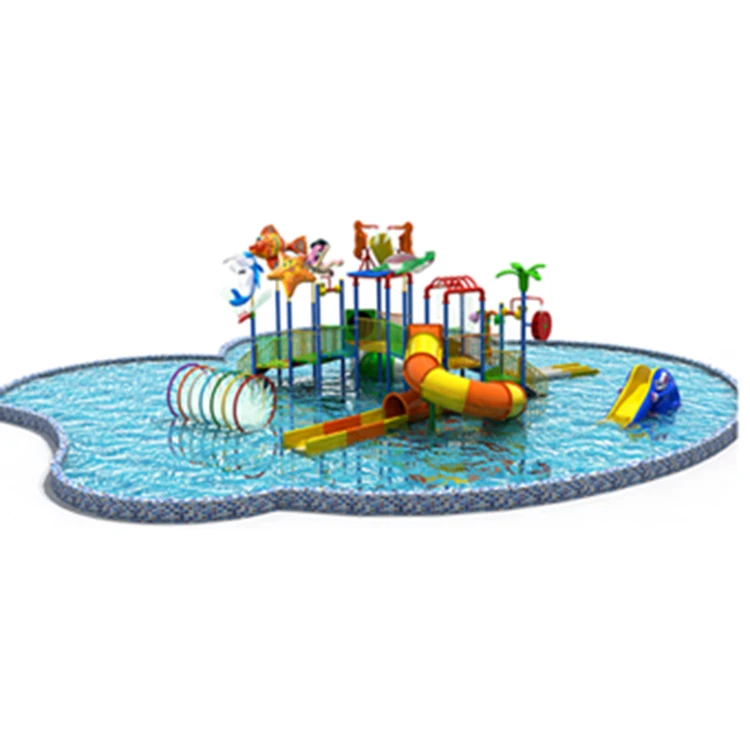 Outdoor Playground kids sports and entertainment slip slide Fiberglass tube Water park equipment