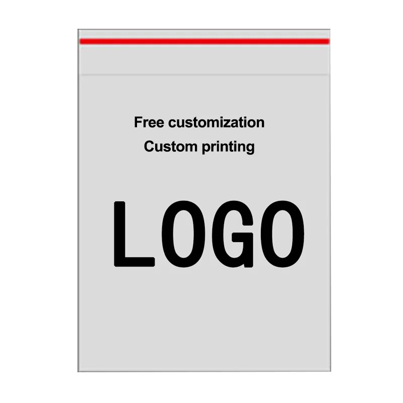 Custom Cellophane Polybag Packaging Clear Plastic Opp Poly Bag With Suffocation Warning Bags