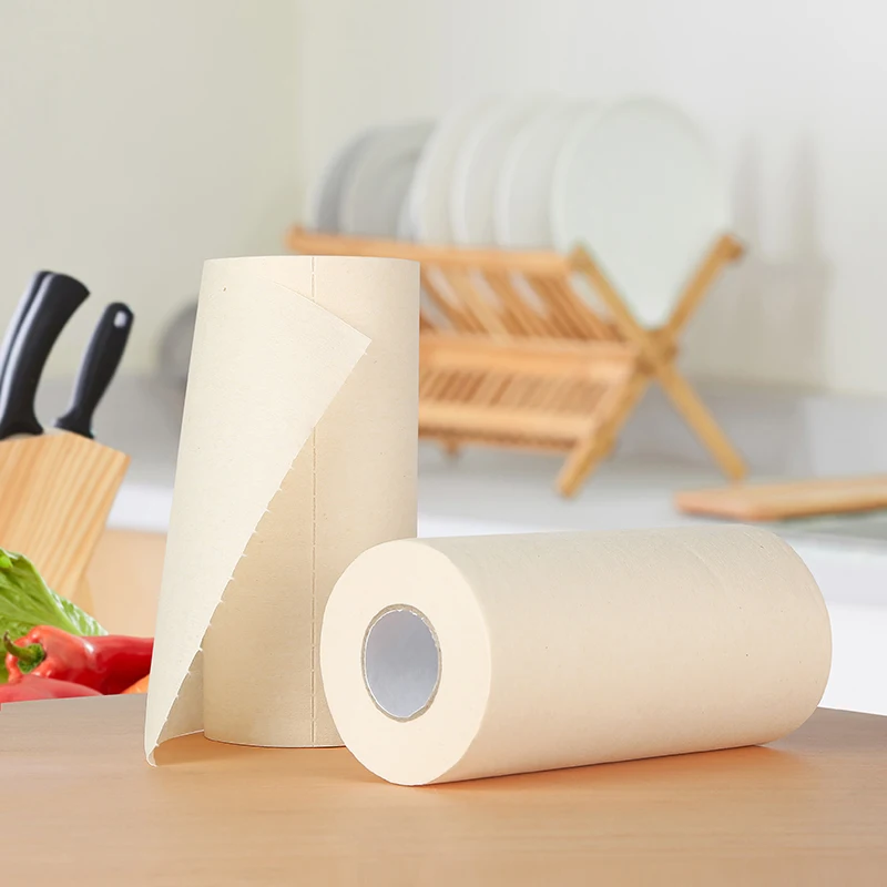 Microfiber Disposable Wet and Dry Non Woven Fabric Kitchen Cleaning Rags Roll