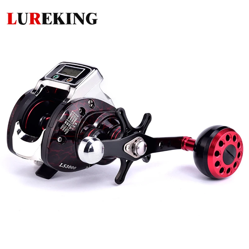 Lureking 3000 Series Waterproof Freshwater Saltwater Feeder Line Counter Fishing Reel