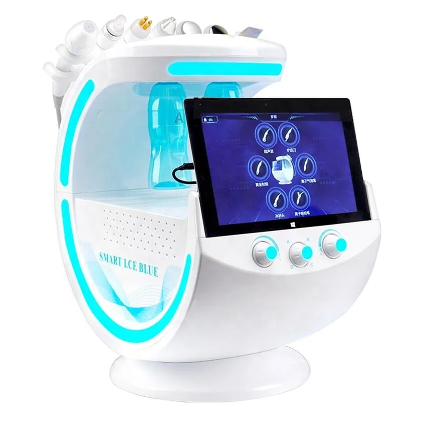 Mult-ifunctional deep cleaning pigment removal anti aging 3 in 1 rf ultrasound oxygen 3 in 1 oxygen facial machine
