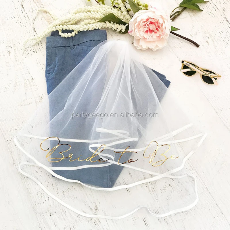
Bachelorette Hen Party Wedding Bride To Be Veil Bridal Veil 