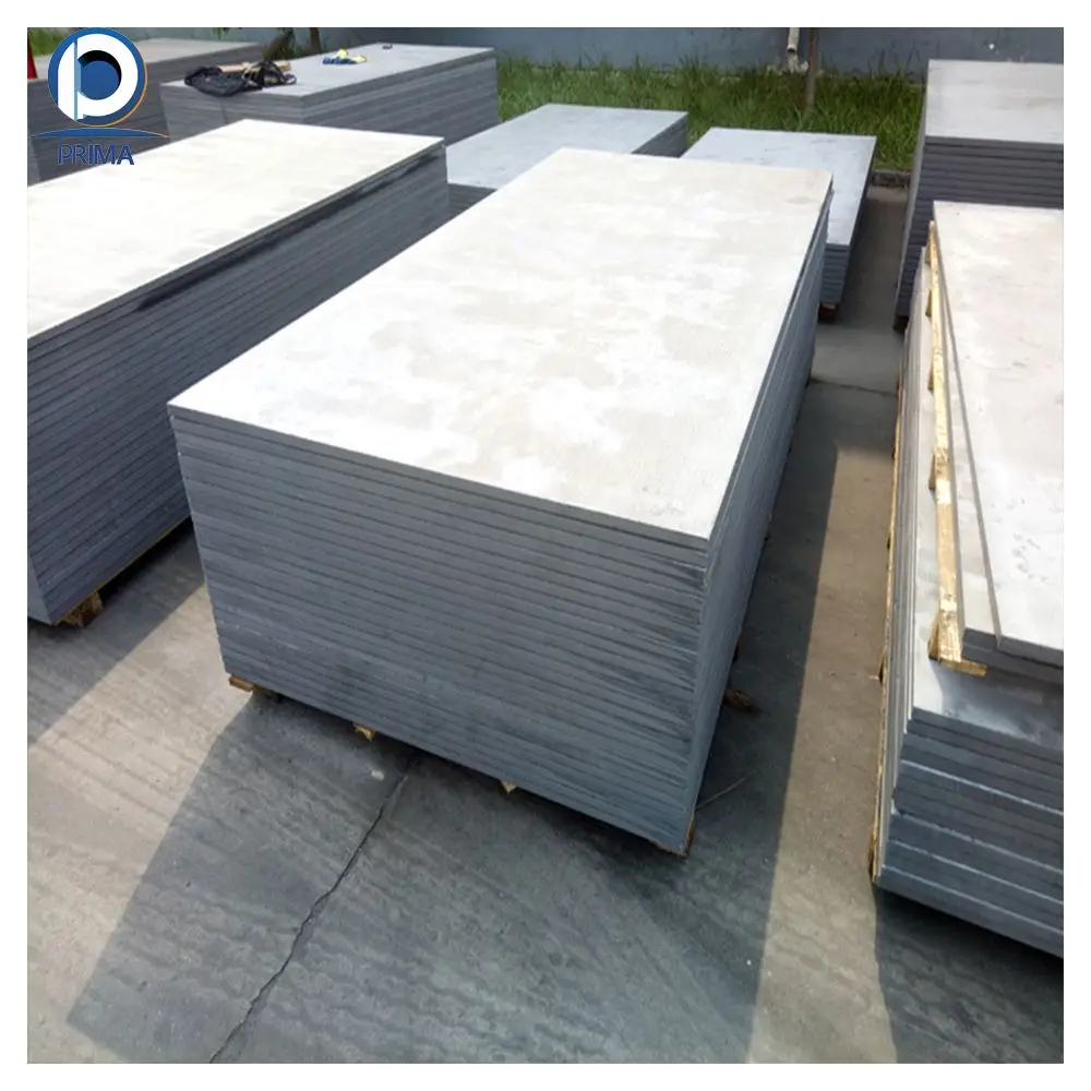 8-12mm Compressed Fiber Cement Board Building Construction Board New Design