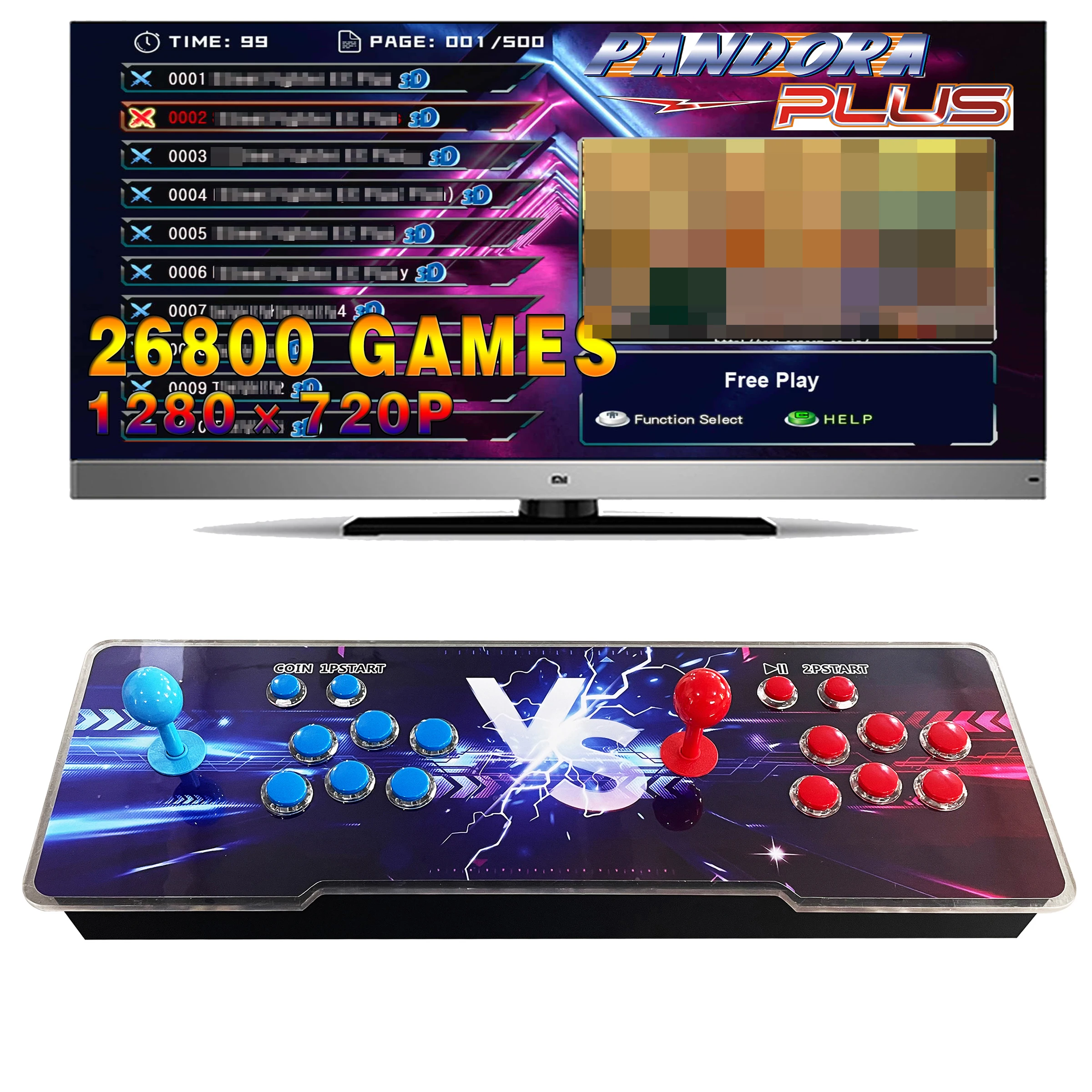 Ручка джойстика Ретро Игровая приставка аркадная 26800 в 1 игровая консоль