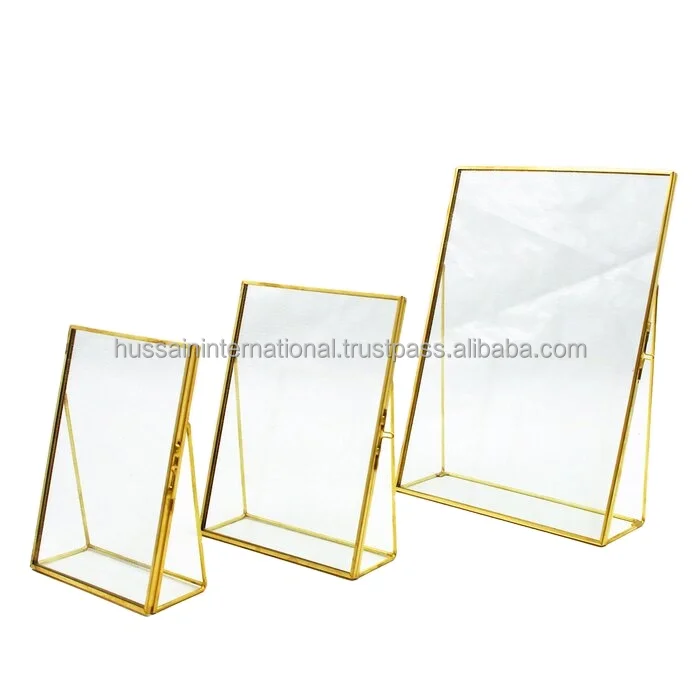 Metal Brass Photo Frame Gold Finish