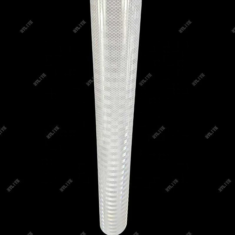 Digital Printing Eco Solvent Permanent Self Adhesive White Reflective Vinyl Rolls For Banner Road Sign