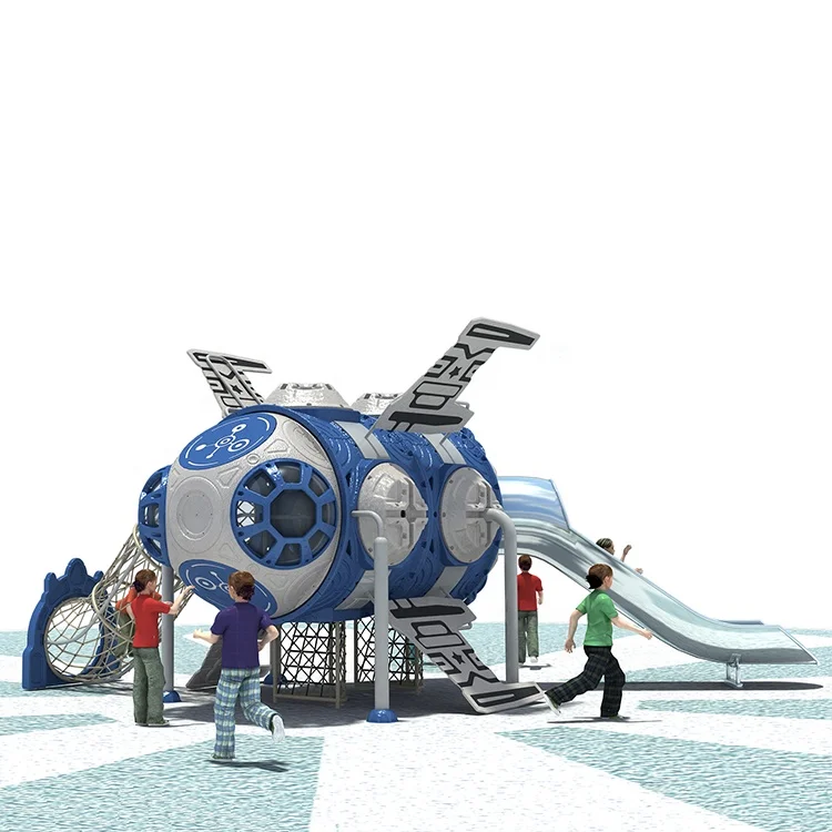 
Latest Playhouse Metal Playground Parks Children Plastic Outdoor Play Set Of Kindergarten Playground Equipment 