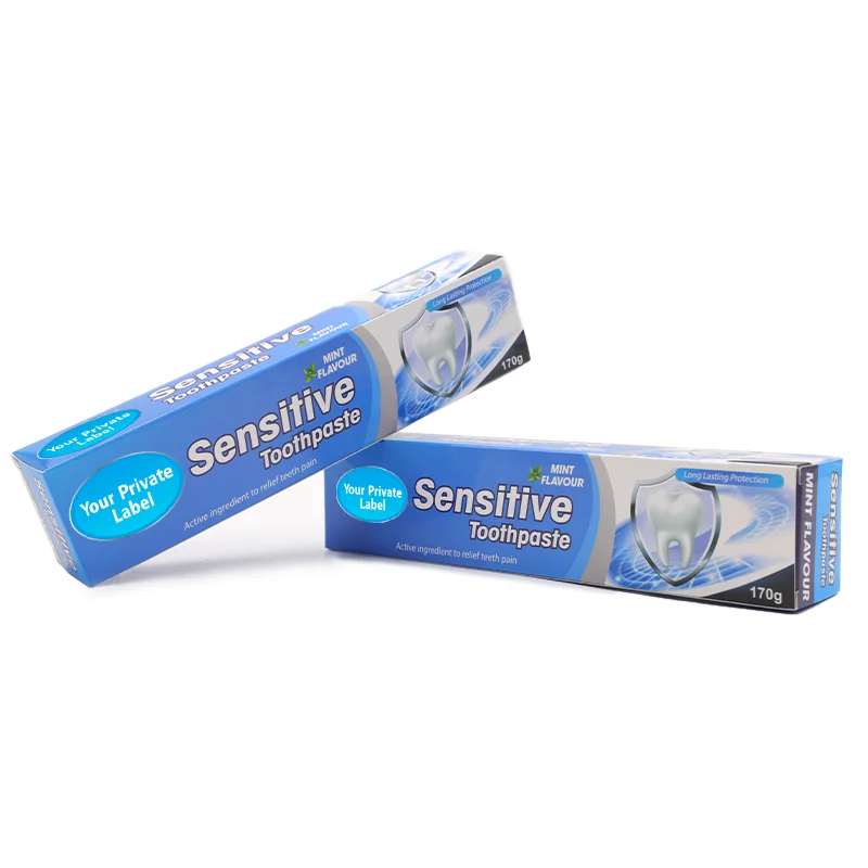 Sensitive Relief & Teeth Whitening Anti plaque Fluoride Free SLS Free Toothpaste For Sensitive Teeth