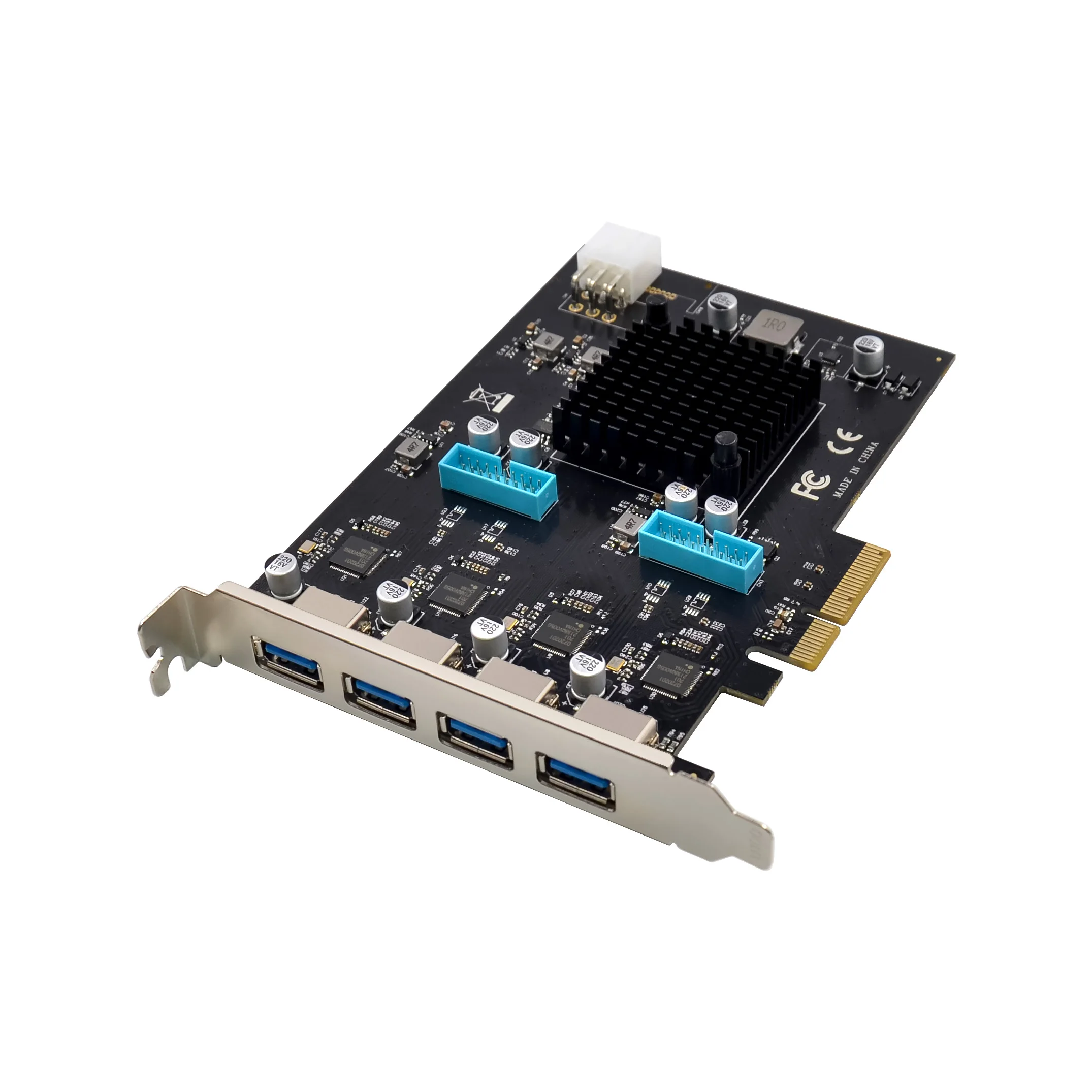 Прямая продажа с фабрики PCI E X4 Gen2 встроенная карта внешняя карта 20 г/локон PCIe 4CH 8 Порт USB 3,0 Плата расширения (1600597006151)