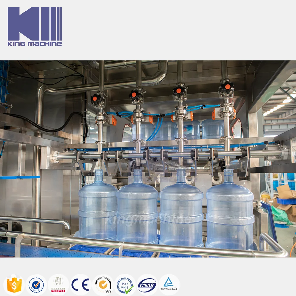 Turn-key Plastic Barreled 600BPH 20 Liter 5 Gallon Mineral Water Filling Bottling Machine