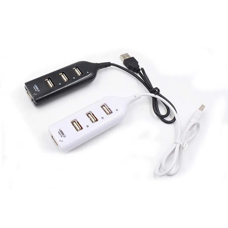 Cantell USB2.0 4-port Extender Plug Spot Usb Splitter Hub2.0 Integrated Line 1 Drag 4 Converter