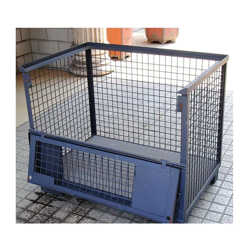 Заказной сварной ящик из проволочной сетки, промышленный стальной металлический складной проволочный контейнер