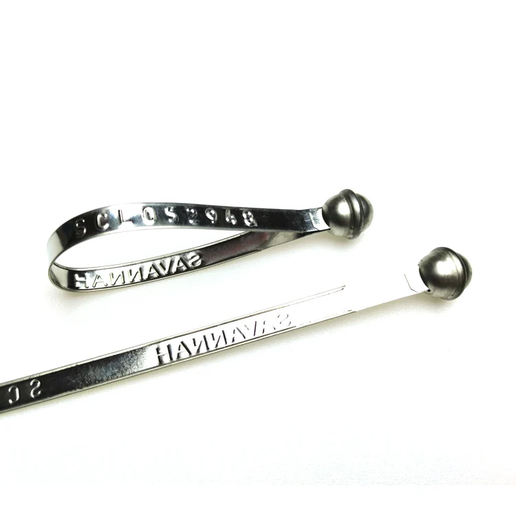 Fixed Length Self-locking Cargos Security Metal Clip Strap Seal