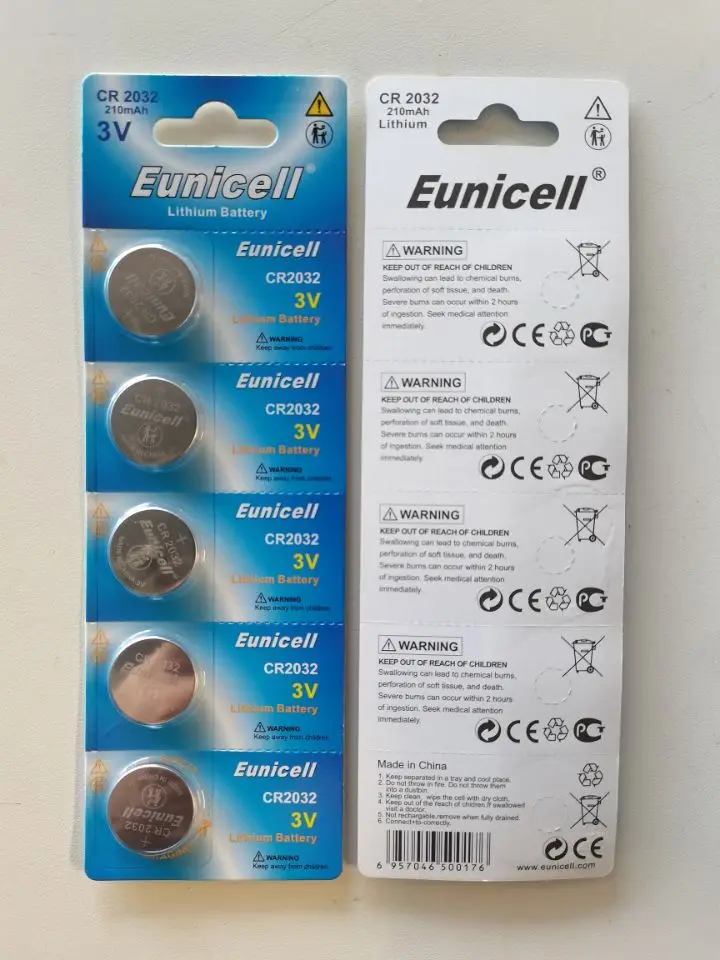 Customize Brand Logo 3V CR2032 no rechargeable cr2023 Button Coin Cell Lithium Battery