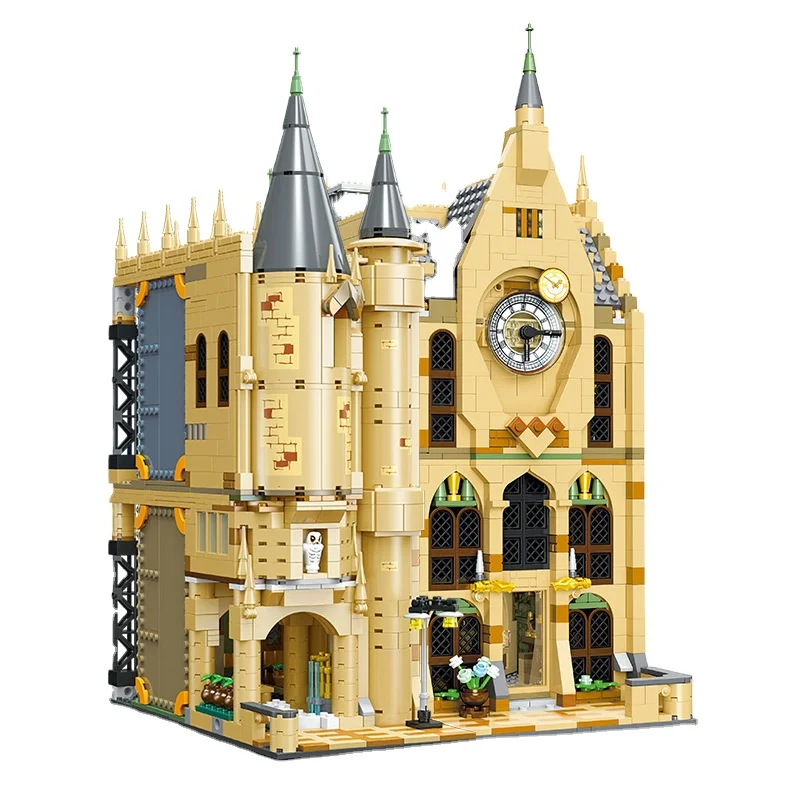 9004 1108pcs/set the Magic castle  9005 1072pcs/set Magic bell tower Building Blocks Bricks Toys Christmas gift