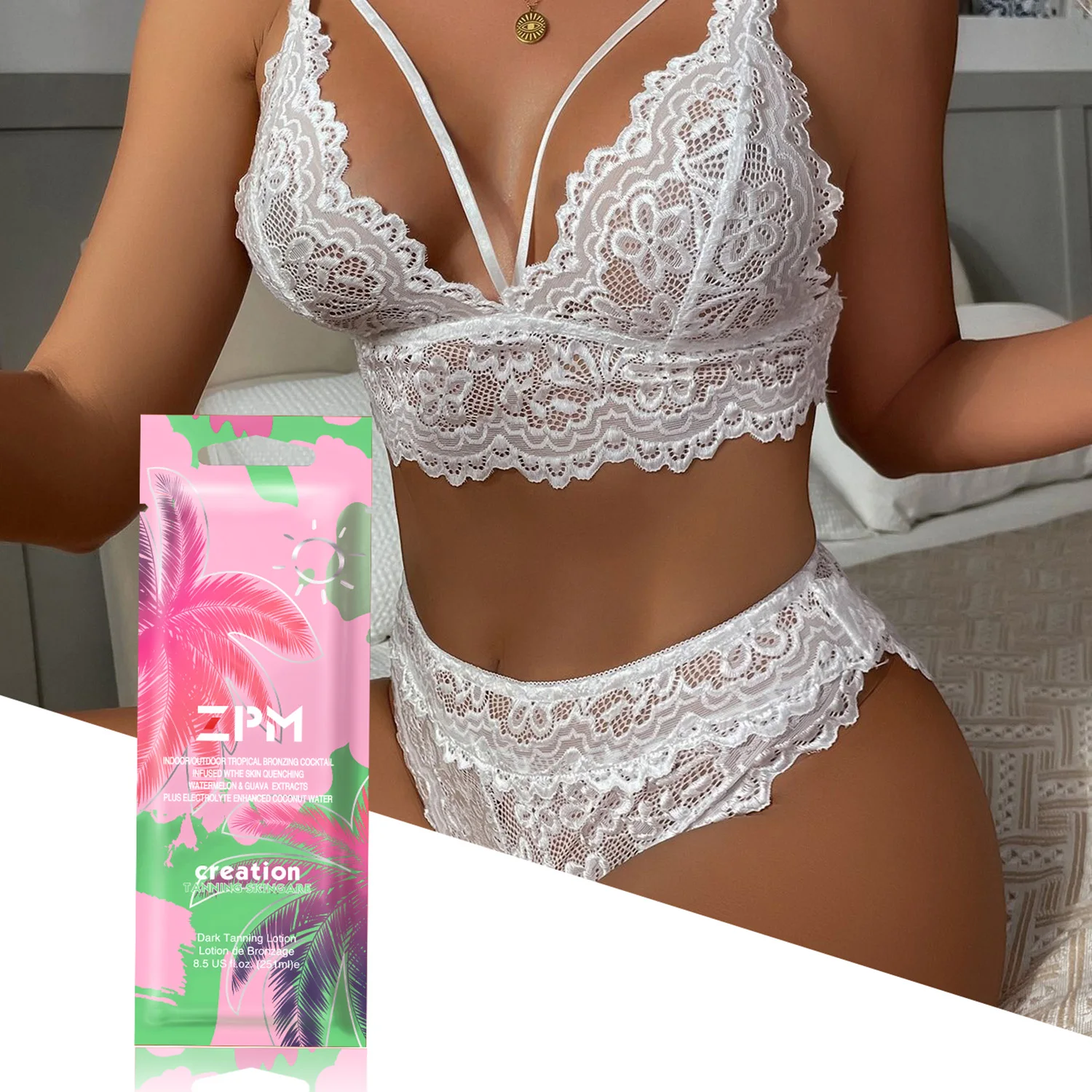 OEM/ODM Private Label Intensely Dark Tanning Lotion mini bag Tanning Accelerator Bronzing Sachet