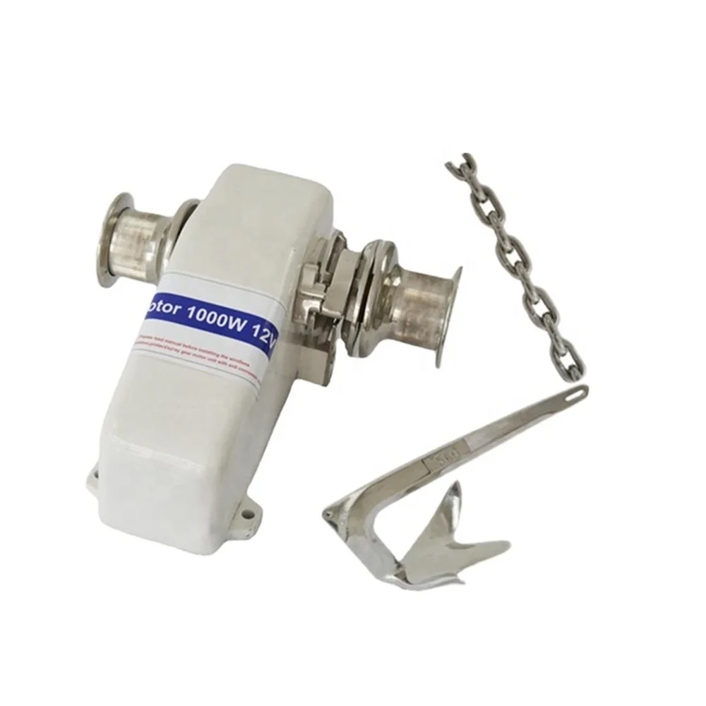 Stainless Steel Boat Capstan Electric Winch 12V 24V Remote Anchor Windlass Motor