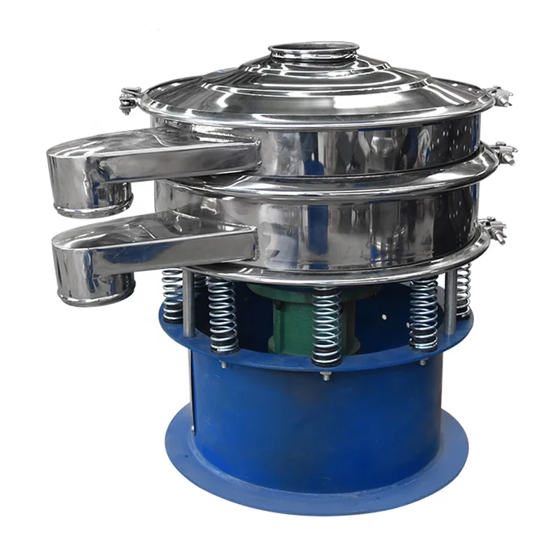 moveable stainless steel food grade rotary vibration sifter machine