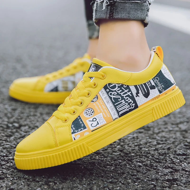  Лидер продаж модная повседневная мужская обувь кроссовки дешевая с принтом