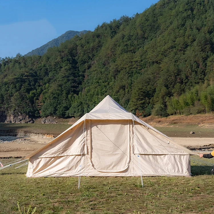 Manufacture cotton Curt  Outdoor Waterproof Portable Luxury Camping Tent  Dome Outdoor Tent Wedding party