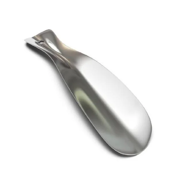 Handmade Unique Metal Shoe Horn Stainless Steel Shoe Horn Portable for Travel Use Black Color Shoe Horn