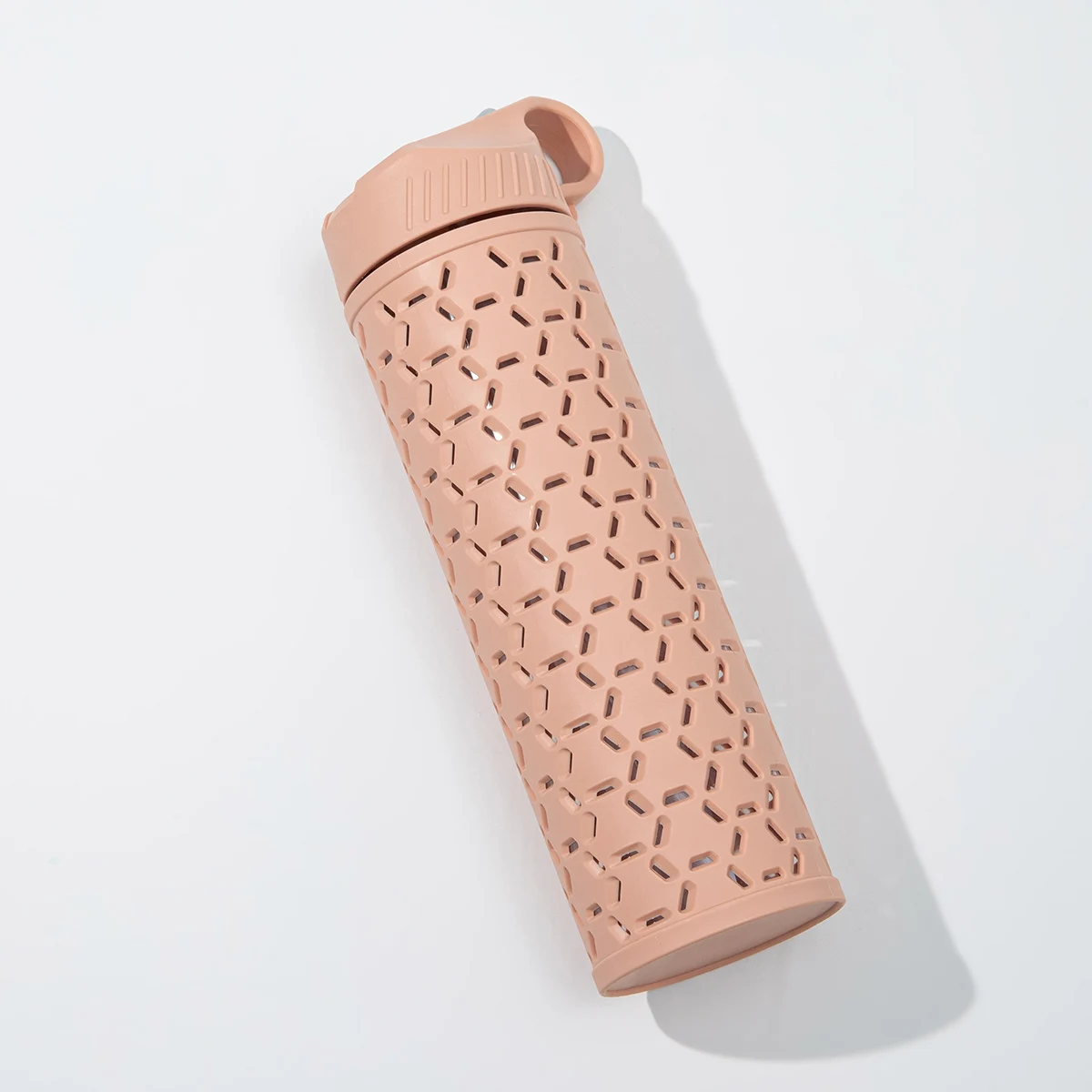 650ml PP Sport Gradient Portable Leakproof Plastic Water Bottles BPA free Motivational Fitness Sports Water Bottle With Straw