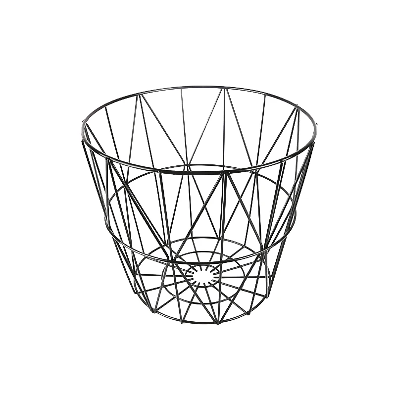 Metal-Warehouse-Storage-Wire-Basket, Metal Wire Metal Basket Black