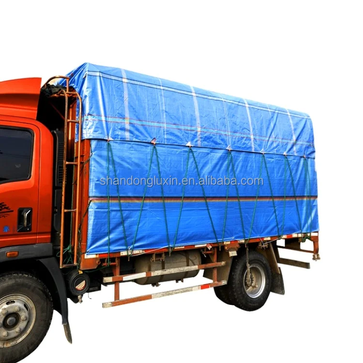 200gsm PE tarpaulin Rainproof and waterproof Sunlight resistant Tarpaulin cover Blue For trucks
