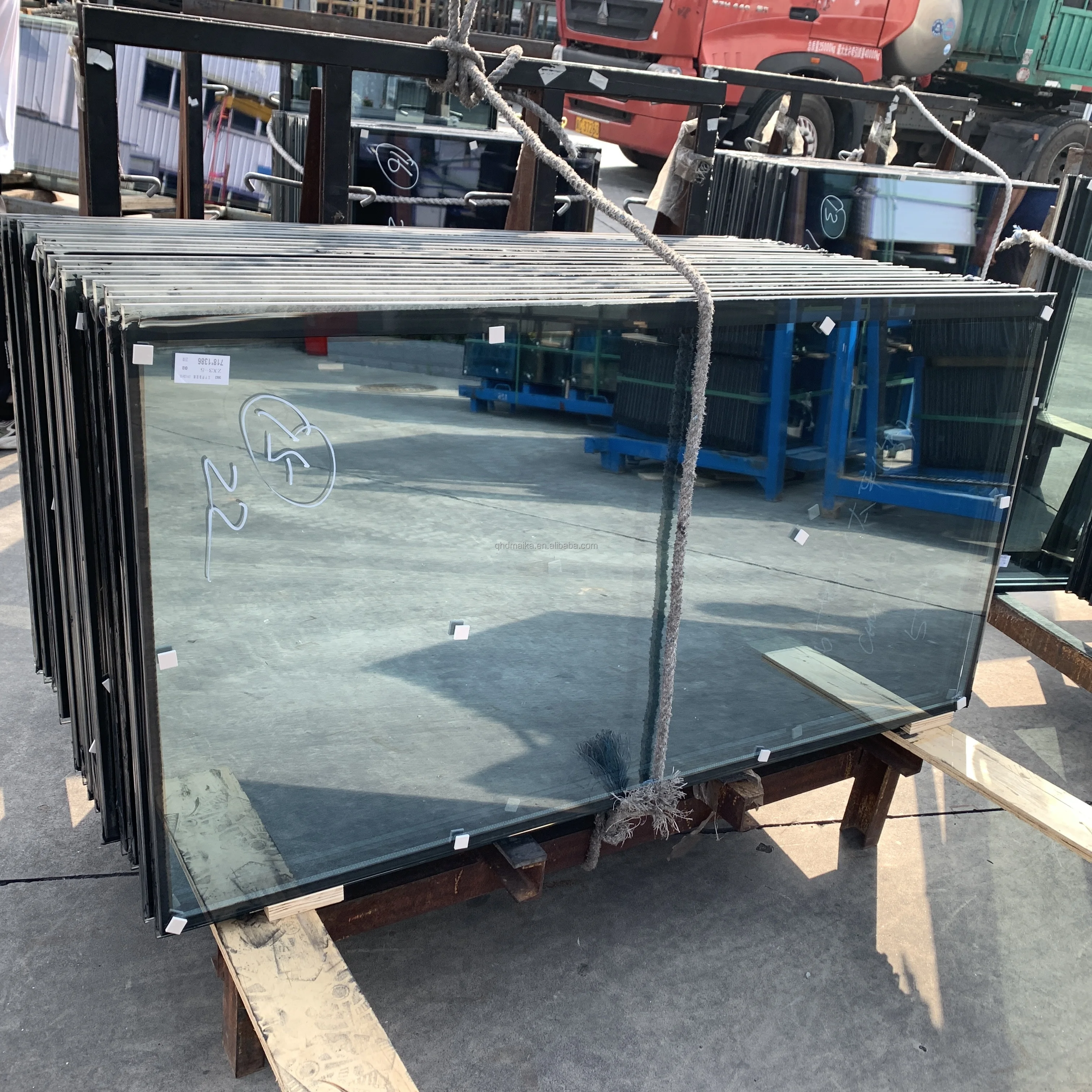 low E Tempered Insulated Glass Units Panels For Window Facade Greenhouse window spacer bar for insulating double glazing glass