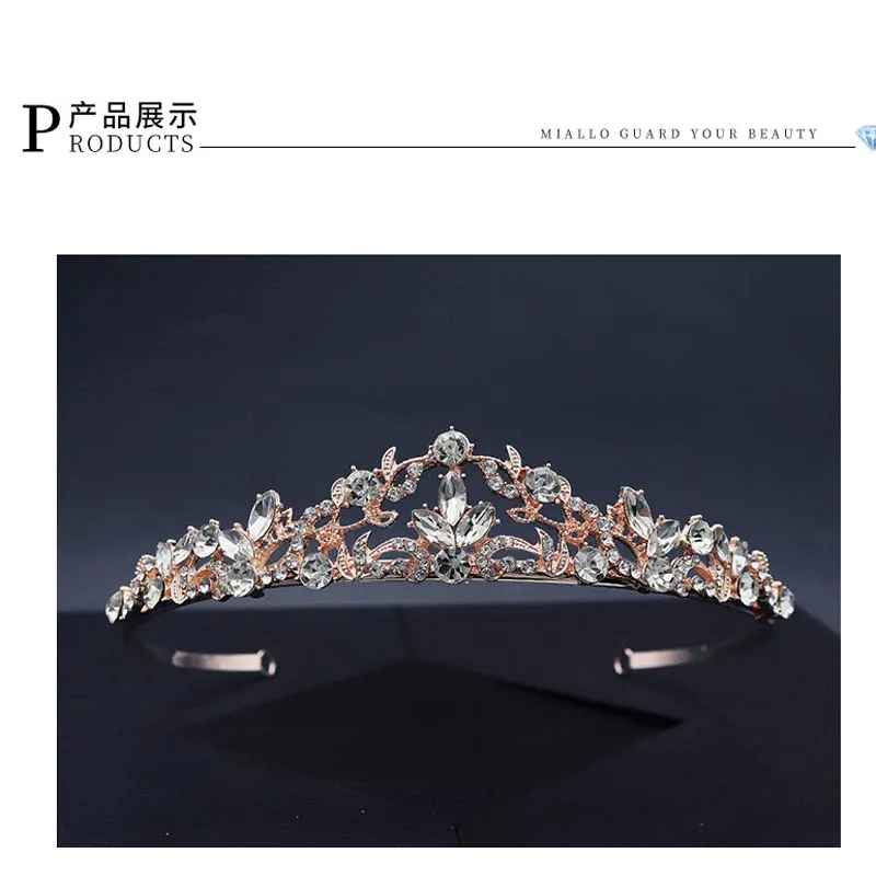 Женская Блестящая повязка для волос TS011, европейская шикарная повязка для волос с блестящими фианитами, свадебные аксессуары для волос невесты