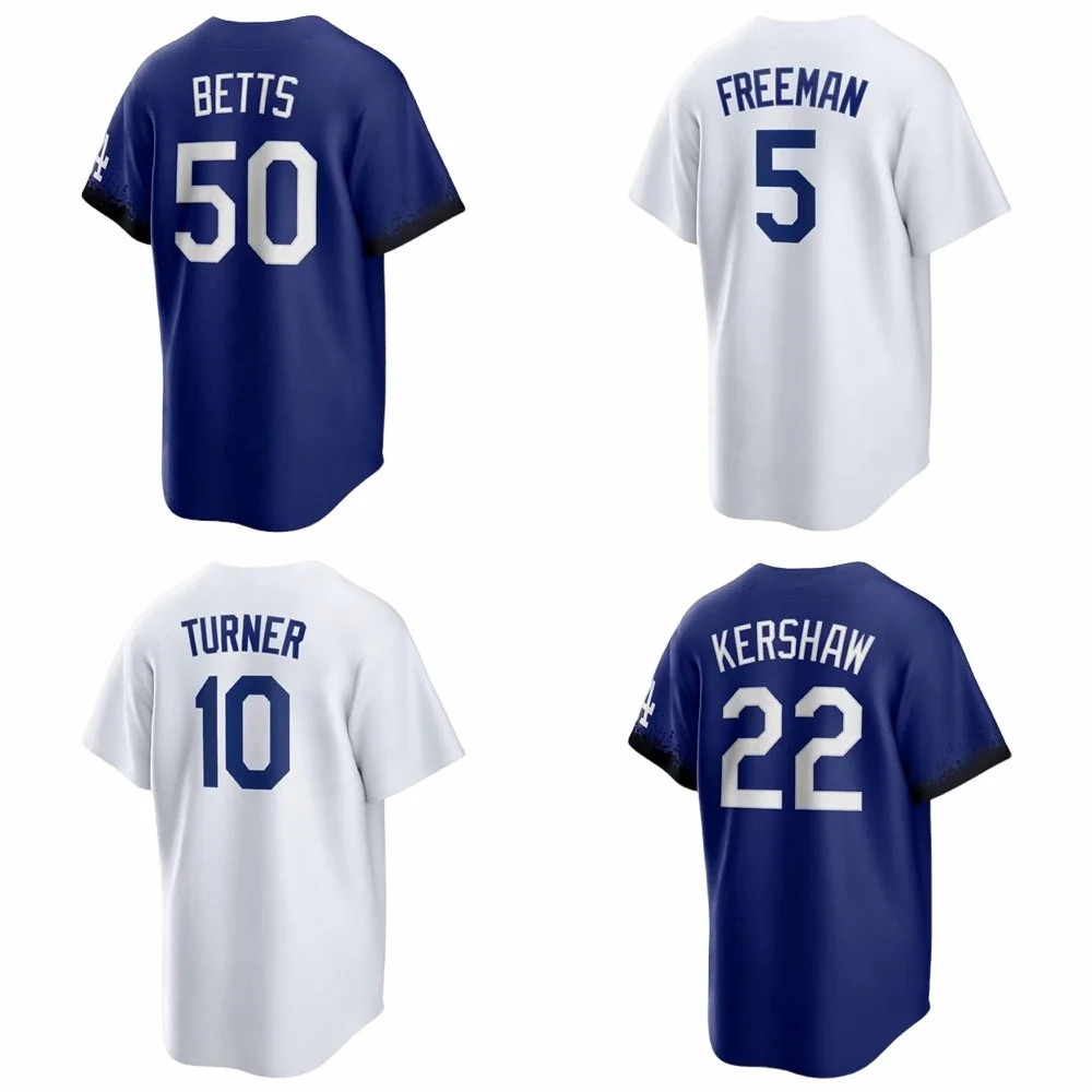 Лучшее качество американская бейсбольная Мужская майка форма #50 BETTS #22 KERSHAW #10 тюнер #17 OHTANI