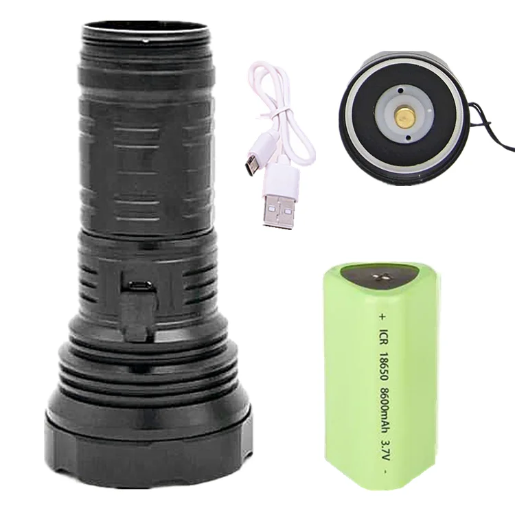 More Powerful 3*18650 Battery 5Modes Dimming Led Torchlight Long Range Ultra Bright USB Rechargeable T40 Tactical Led Flashlight