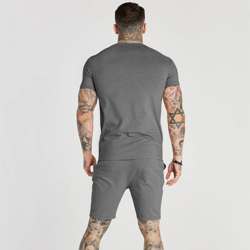 Customized women summer 2 piece tracksuit short set unisex sweatsuit printed short sleeve summer shorts t shirt set for me