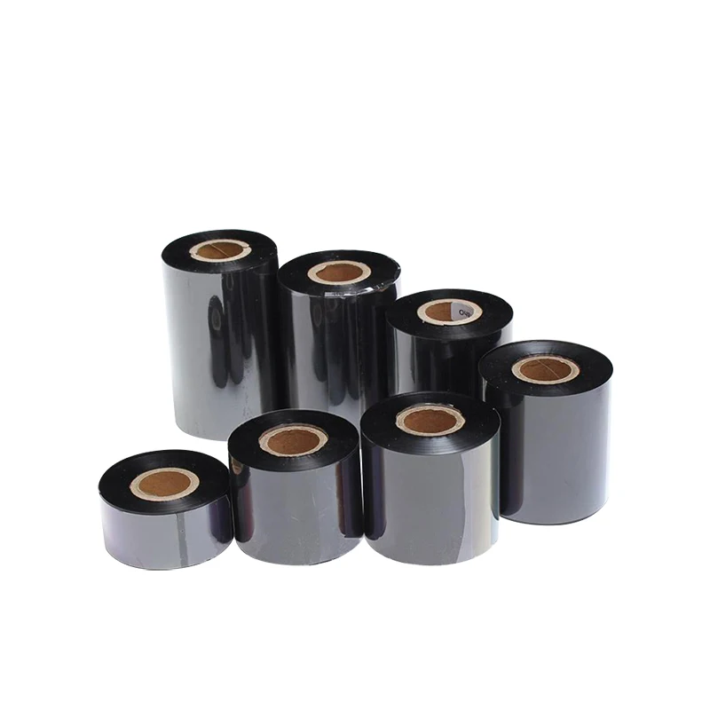 High quality Black wax&resin in/outside Thermal Transfer Ribbon print barcode/batch/QR code 50mm x 300m for TTR Printer